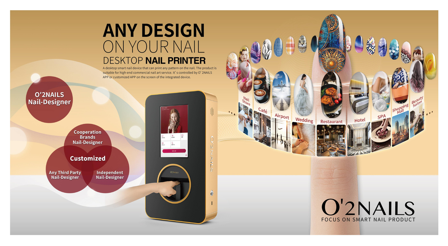 O'2NAILS Desktop Nail Printer X12.5